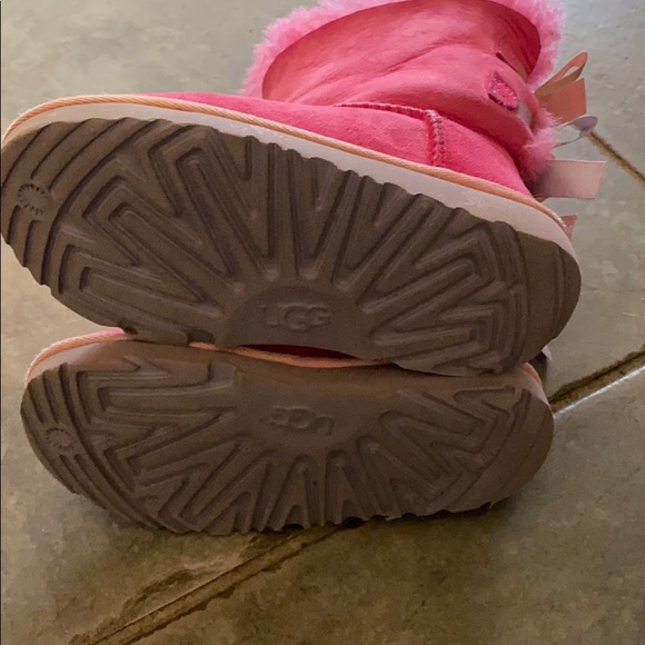 Pink UGG Bailey Bow II Boots